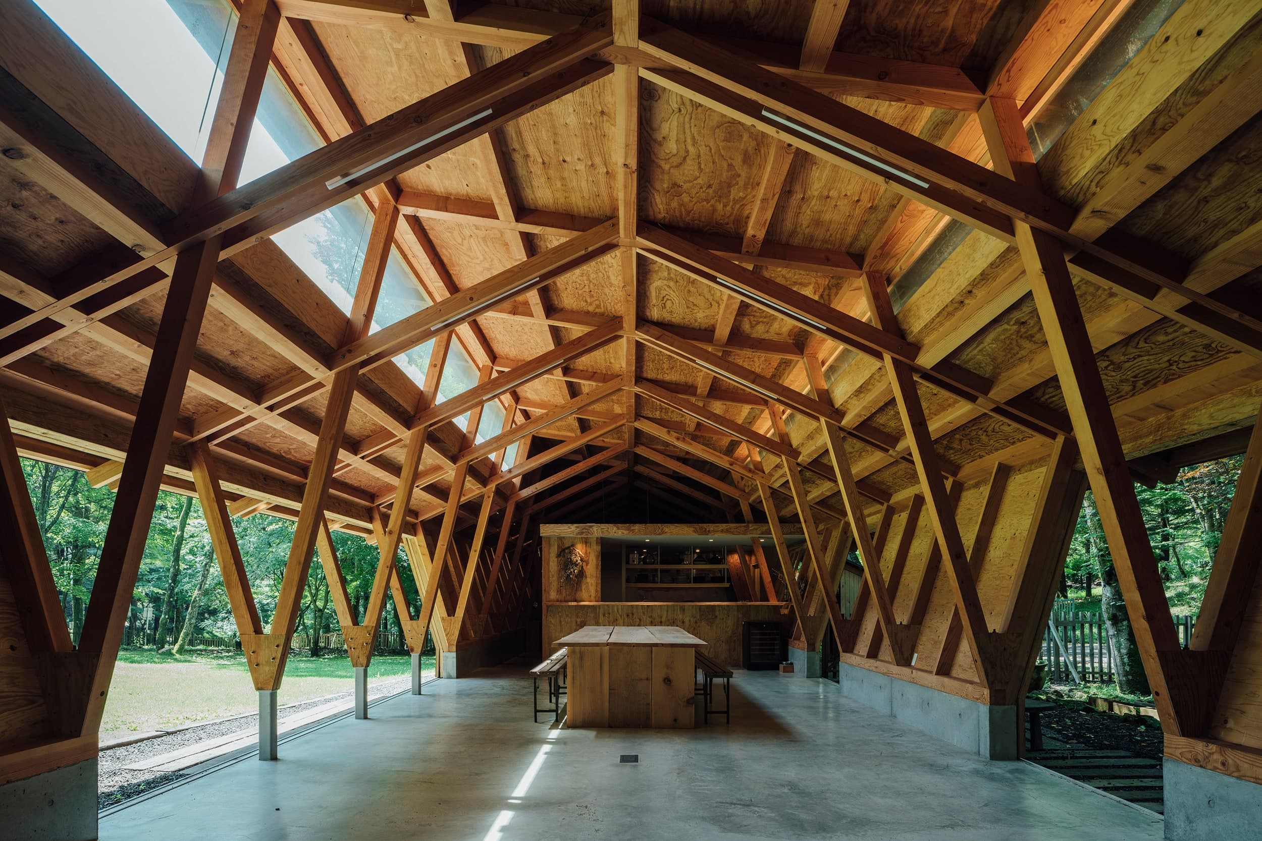 THREE ROOFS TIMBER HALL