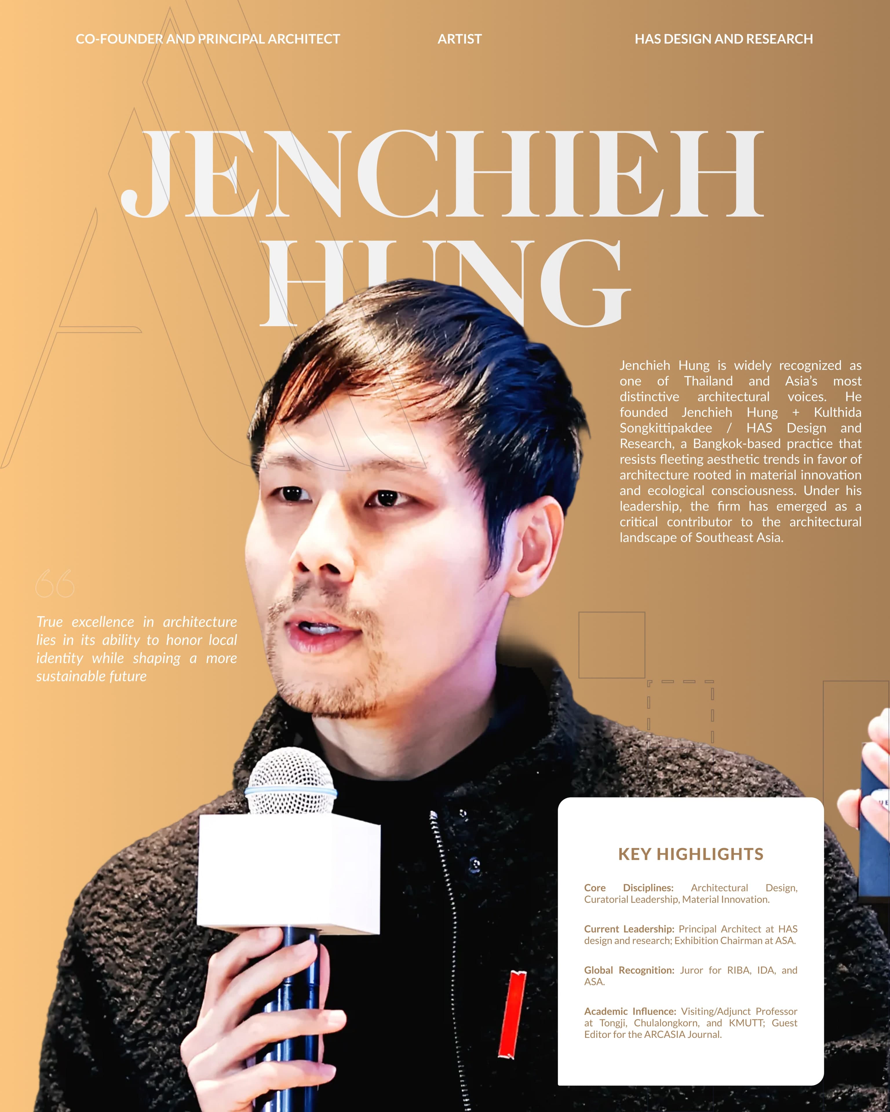 2026 AADA appoints acclaimed architect and educator JENCHIEH HUNG to International Jury