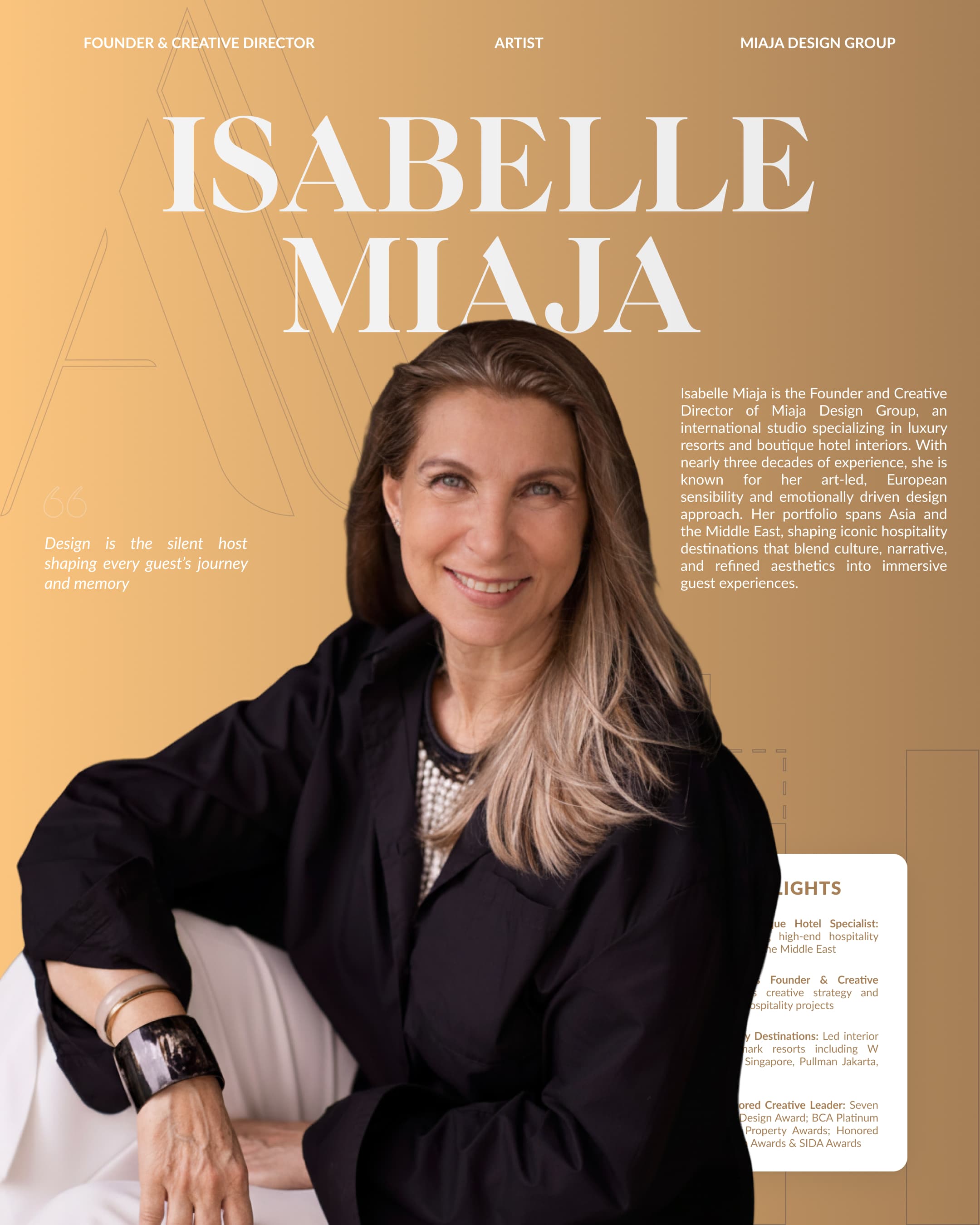 2026 AADA Juror - Isabelle Miaja: Crafting Emotion-driven Luxury Hospitality Through Art-led Design