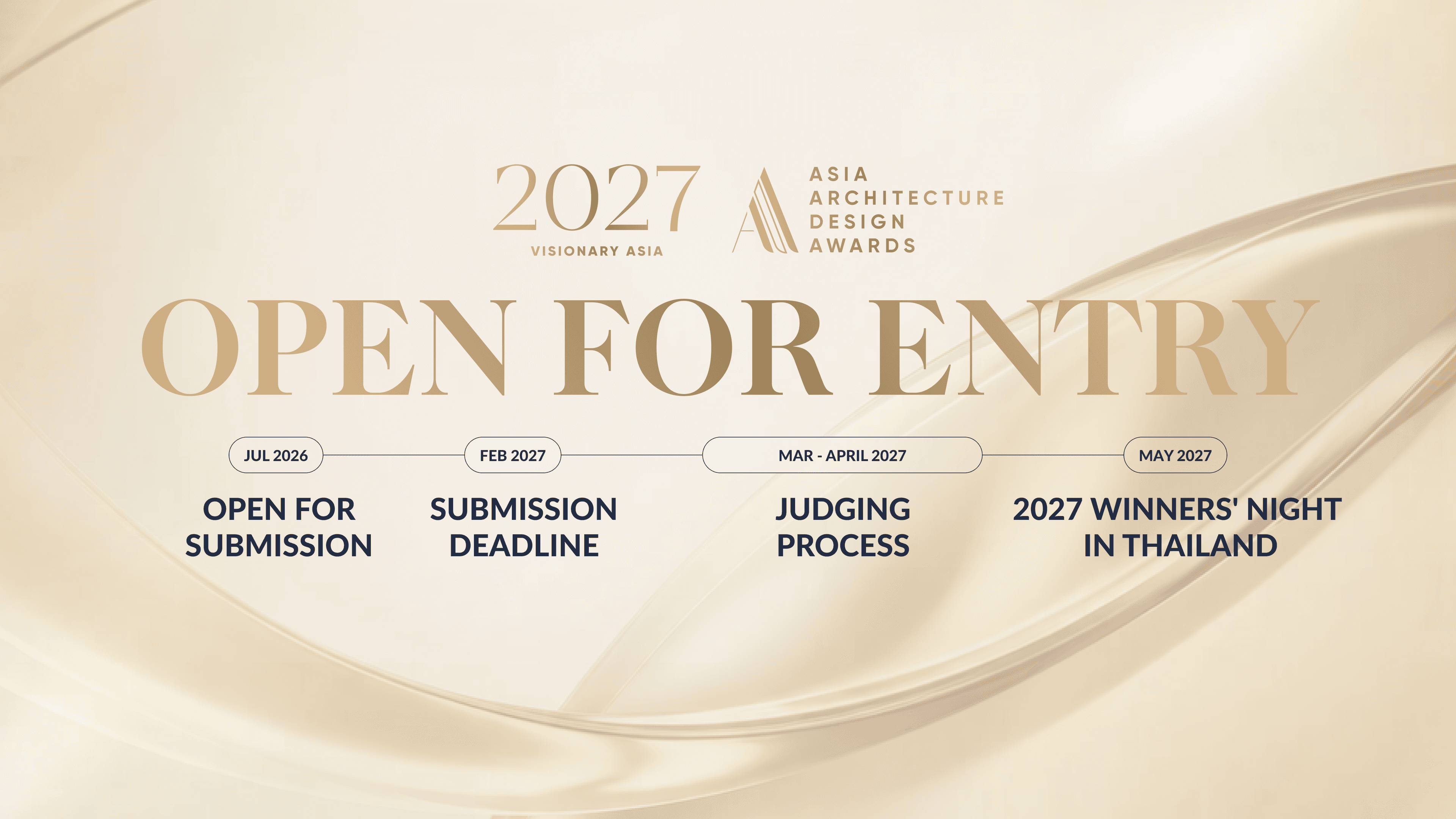 Registration Opens for the 2027 Asia Architecture Design Awards Under the Theme "Visionary Asia"